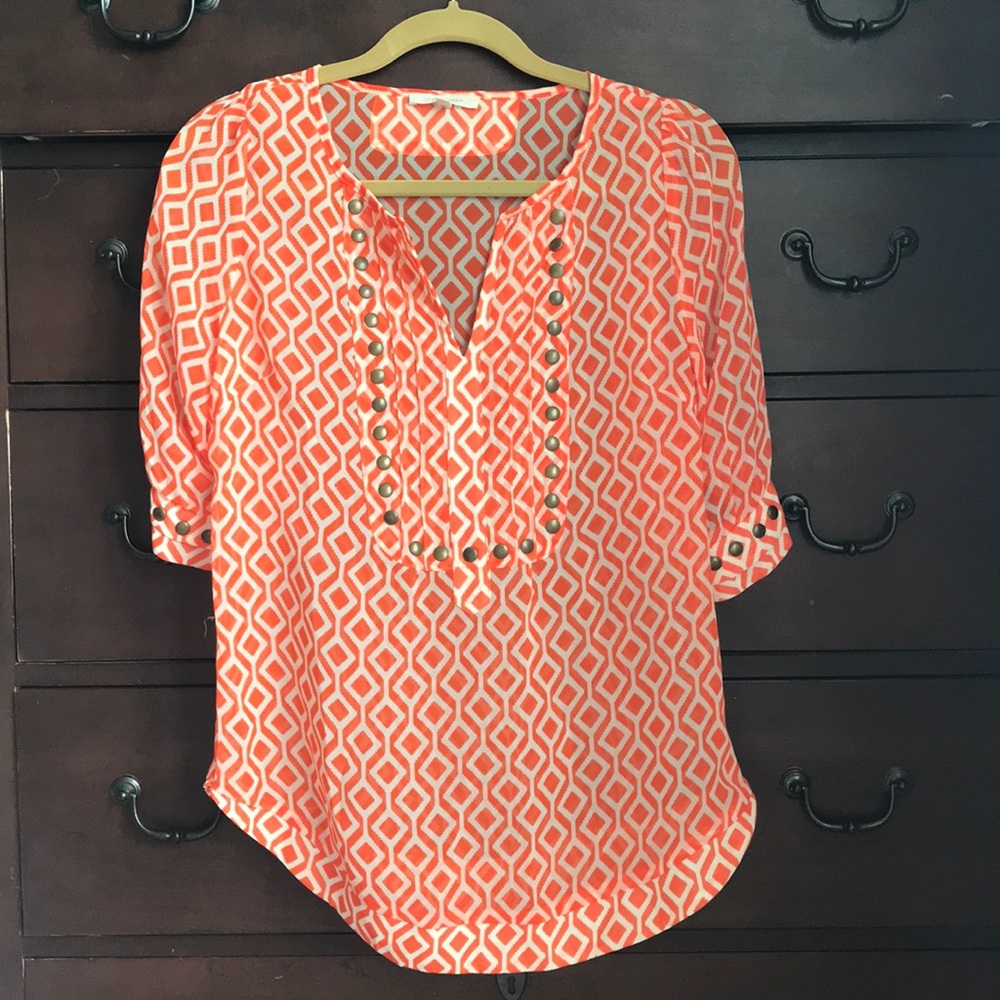 41 Hawthorn Blouse NWOT Stud Detail XS